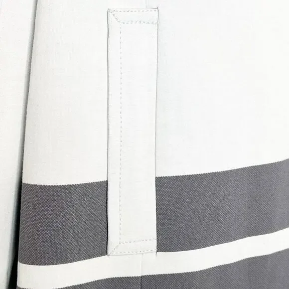 Halogen Cream & Grey Striped Jacket Coat - Picture 7 of 16